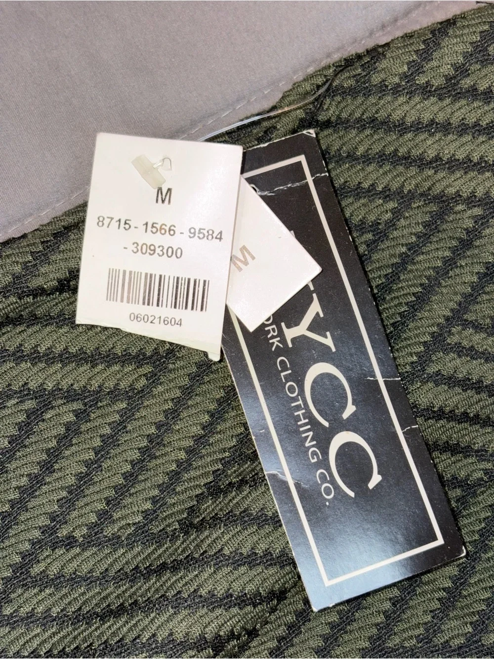 NWT NYCC Green & Black Herringbone Pencil Skirt Size Medium